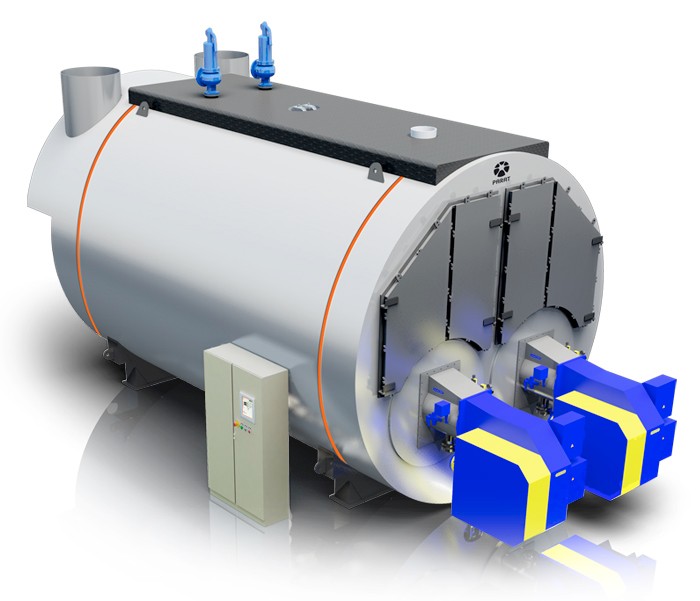 PARAT ISH-Twin er en horisontal røkrørskjel med integrert dampdrum i toppen av kjelen med høy kapasitet. PARAT ISH-Twin er det rette valget for store dampanlegg og fjernvarmenett. Dette er en høykvalitetskjel med lang levetid.